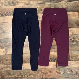 TWO pairs of lululemon align leggings
